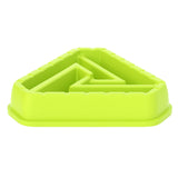 Maxbell Dog Bowl Feeding Wear Resistant Slow Feeder for Pets Eating Drinking Puppies Light Green