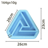 Maxbell Dog Bowl Feeding Wear Resistant Slow Feeder for Pets Eating Drinking Puppies Blue