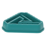Maxbell Dog Bowl Feeding Wear Resistant Slow Feeder for Pets Eating Drinking Puppies Deep Green