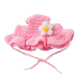 Maxbell Hand Knitted Cat Hat Cartoon Cute Headwear Halloween Party Costume L Pink