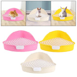 Maxbell Medium Rabbit Litter Box Toilet for Small Animals Cage Accessories Supplies Pink