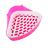 Maxbell Medium Rabbit Litter Box Toilet for Small Animals Cage Accessories Supplies Pink
