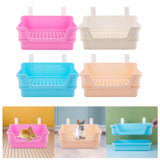 Maxbell Rabbit Toilet Box Hamster Indoor Potty Trainer Corner Litter Guinea Pig Pets Pink