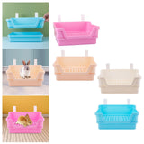 Maxbell Rabbit Toilet Box Hamster Indoor Potty Trainer Corner Litter Guinea Pig Pets Pink