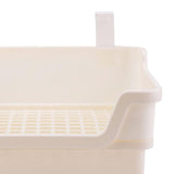 Maxbell Rabbit Toilet Box Hamster Indoor Potty Trainer Corner Litter Guinea Pig Pets White
