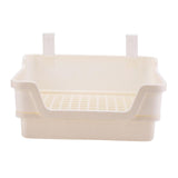 Maxbell Rabbit Toilet Box Hamster Indoor Potty Trainer Corner Litter Guinea Pig Pets White