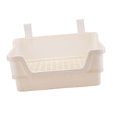 Maxbell Rabbit Toilet Box Hamster Indoor Potty Trainer Corner Litter Guinea Pig Pets White