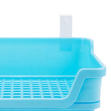 Maxbell Rabbit Toilet Box Hamster Indoor Potty Trainer Corner Litter Guinea Pig Pets Blue