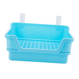 Maxbell Rabbit Toilet Box Hamster Indoor Potty Trainer Corner Litter Guinea Pig Pets Blue