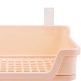 Maxbell Rabbit Toilet Box Hamster Indoor Potty Trainer Corner Litter Guinea Pig Pets Beige