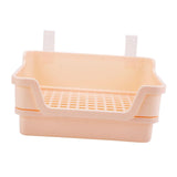 Maxbell Rabbit Toilet Box Hamster Indoor Potty Trainer Corner Litter Guinea Pig Pets Beige