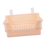 Maxbell Rabbit Toilet Box Hamster Indoor Potty Trainer Corner Litter Guinea Pig Pets Beige