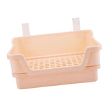 Maxbell Rabbit Toilet Box Hamster Indoor Potty Trainer Corner Litter Guinea Pig Pets Beige