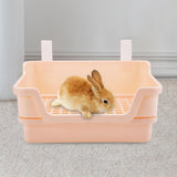 Maxbell Rabbit Toilet Box Hamster Indoor Potty Trainer Corner Litter Guinea Pig Pets Beige