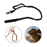Maxbell Elastic Bungee Training Walking Metal Buckle Dog Leash Handle Black