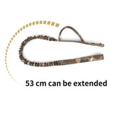Maxbell Elastic Bungee Training Walking Metal Buckle Dog Leash Handle Black
