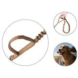 Maxbell Elastic Bungee Training Walking Metal Buckle Dog Leash Handle Black