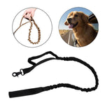 Maxbell Elastic Bungee Training Walking Metal Buckle Dog Leash Handle Black
