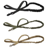 Maxbell Elastic Bungee Training Walking Metal Buckle Dog Leash Handle Khaki