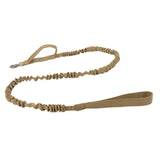 Maxbell Elastic Bungee Training Walking Metal Buckle Dog Leash Handle Khaki