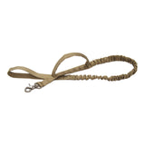 Maxbell Elastic Bungee Training Walking Metal Buckle Dog Leash Handle Khaki