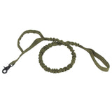 Maxbell Elastic Bungee Training Walking Metal Buckle Dog Leash Handle Dark Green