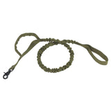 Maxbell Elastic Bungee Training Walking Metal Buckle Dog Leash Handle Dark Green