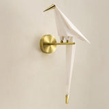 Maxbell Modern Single Head Sconce Lighting Fixtures Ornament Bird Wall Lamp for Loft Left