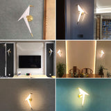 Maxbell Modern Single Head Sconce Lighting Fixtures Ornament Bird Wall Lamp for Loft Left