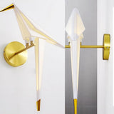 Maxbell Modern Single Head Sconce Lighting Fixtures Ornament Bird Wall Lamp for Loft Left