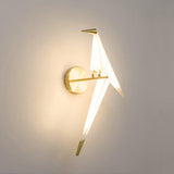 Maxbell Modern Single Head Sconce Lighting Fixtures Ornament Bird Wall Lamp for Loft Left
