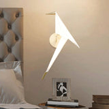 Maxbell Modern Single Head Sconce Lighting Fixtures Ornament Bird Wall Lamp for Loft Left
