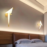 Maxbell Modern Single Head Sconce Lighting Fixtures Ornament Bird Wall Lamp for Loft Left