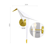 Maxbell Modern Single Head Sconce Lighting Fixtures Ornament Bird Wall Lamp for Loft Left