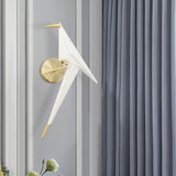Maxbell Modern Single Head Sconce Lighting Fixtures Ornament Bird Wall Lamp for Loft Left