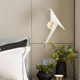 Maxbell Modern Single Head Sconce Lighting Fixtures Ornament Bird Wall Lamp for Loft Left