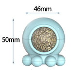 Maxbell Catnip Ball Cat Licking Spherical Kitty Catnip Roller Rotating Treat Blue