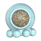 Maxbell Catnip Ball Cat Licking Spherical Kitty Catnip Roller Rotating Treat Blue