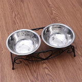 Maxbell Pet Dog Bowls Stand Puppy Feeding Dish Water and Food Bowls Neck Protection