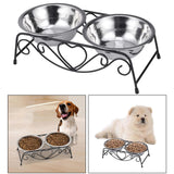 Maxbell Pet Dog Bowls Stand Puppy Feeding Dish Water and Food Bowls Neck Protection