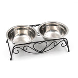 Maxbell Pet Dog Bowls Stand Puppy Feeding Dish Water and Food Bowls Neck Protection