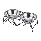 Maxbell Pet Dog Bowls Stand Puppy Feeding Dish Water and Food Bowls Neck Protection