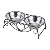 Maxbell Pet Dog Bowls Stand Puppy Feeding Dish Water and Food Bowls Neck Protection