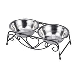 Maxbell Pet Dog Bowls Stand Puppy Feeding Dish Water and Food Bowls Neck Protection