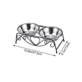 Maxbell Pet Dog Bowls Stand Puppy Feeding Dish Water and Food Bowls Neck Protection