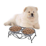Maxbell Pet Dog Bowls Stand Puppy Feeding Dish Water and Food Bowls Neck Protection