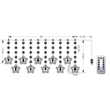 Maxbell Christmas String Lights Celebration Lighting Twinkle Light Timing for Patio USB