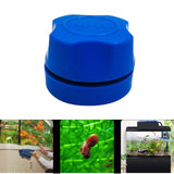 Maxbell Magnetic Cleaner Brush Aquarium Window Glass Aquatic Scraper Scrubber Blue