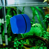 Maxbell Magnetic Cleaner Brush Aquarium Window Glass Aquatic Scraper Scrubber Blue