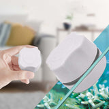 Maxbell Magnetic Cleaner Brush Aquarium Window Glass Aquatic Scraper Scrubber White